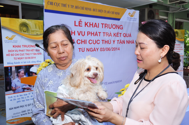Bưu điện và Chi cục Thú y TP. Hồ Chí Minh phối hợp cung cấp dịch vụ phát trả kết quả hồ sơ cho khách hàng