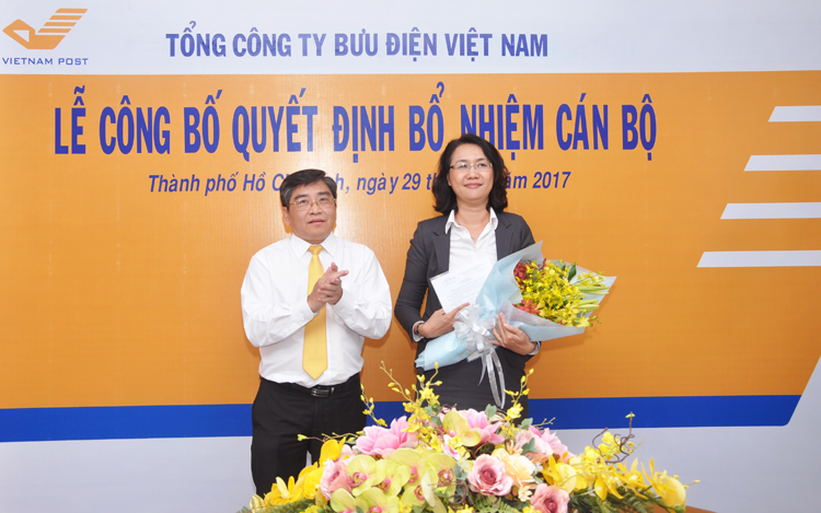 Bà Nguyễn Thị Thu Hương giữ chức vụ Phó Giám đốc Bưu điện TP. Hồ Chí Minh