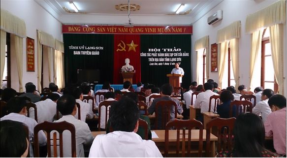 Hội thảo Công tác phát hành báo, tạp chí của Đảng trên địa bàn tỉnh Lạng Sơn