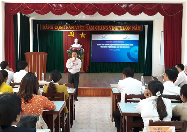Bưu điện tỉnh Bình Định hướng dẫn triển khai sản phẩm tín dụng Ngân hàng