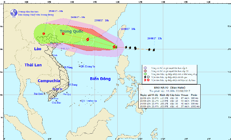 Công điện khẩn về việc chủ động ứng phó với cơn bão Hato