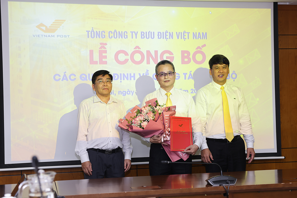 Bưu điện Việt Nam bổ nhiệm lãnh đạo Ban Đầu tư phát triển và Ban Kiểm toán nội bộ