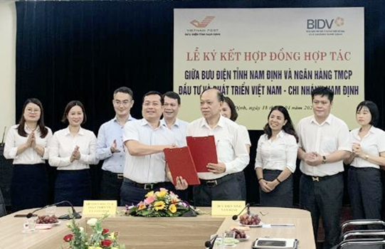Bưu điện tỉnh và BIDV Nam Định hợp tác toàn diện