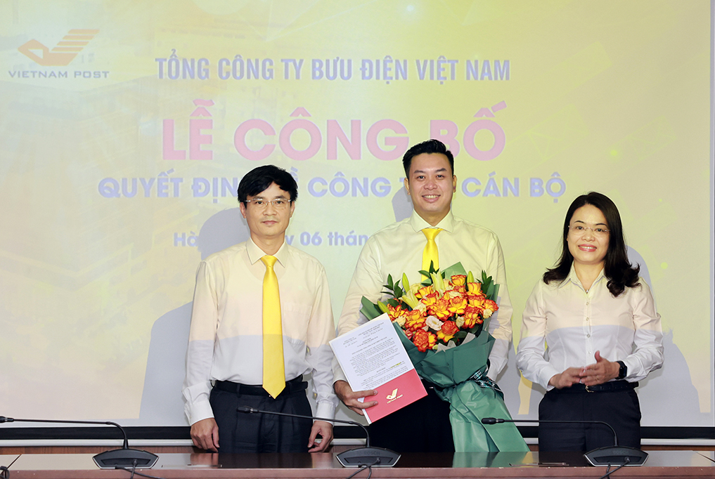 Ông Nghiêm Tuấn Anh làm Phó Chánh Văn phòng Tổng công ty Bưu điện Việt Nam