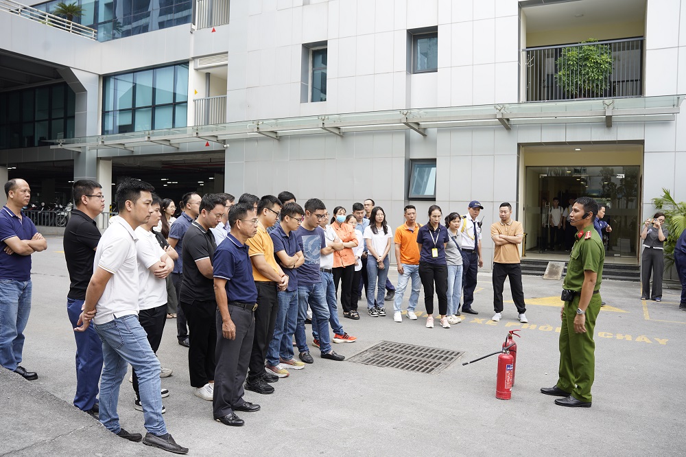 Tổ chức tập huấn công tác Phòng cháy chữa cháy tại Khối Cơ quan Tổng công ty