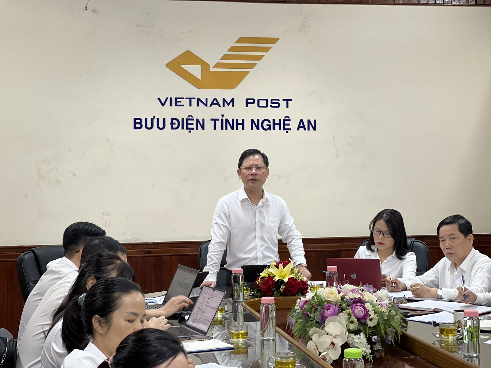 Tổng Giám đốc Chu Quang Hào làm việc với Bưu điện tỉnh Nghệ An về triển khai một số nhiệm vụ trọng tâm