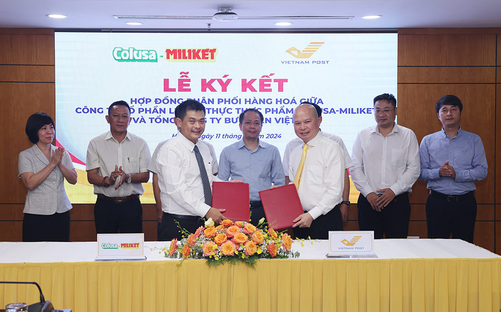 Bưu điện Việt Nam và Công ty Cổ phần Lương thực thực phẩm Colusa – Miliket ký kết hợp tác