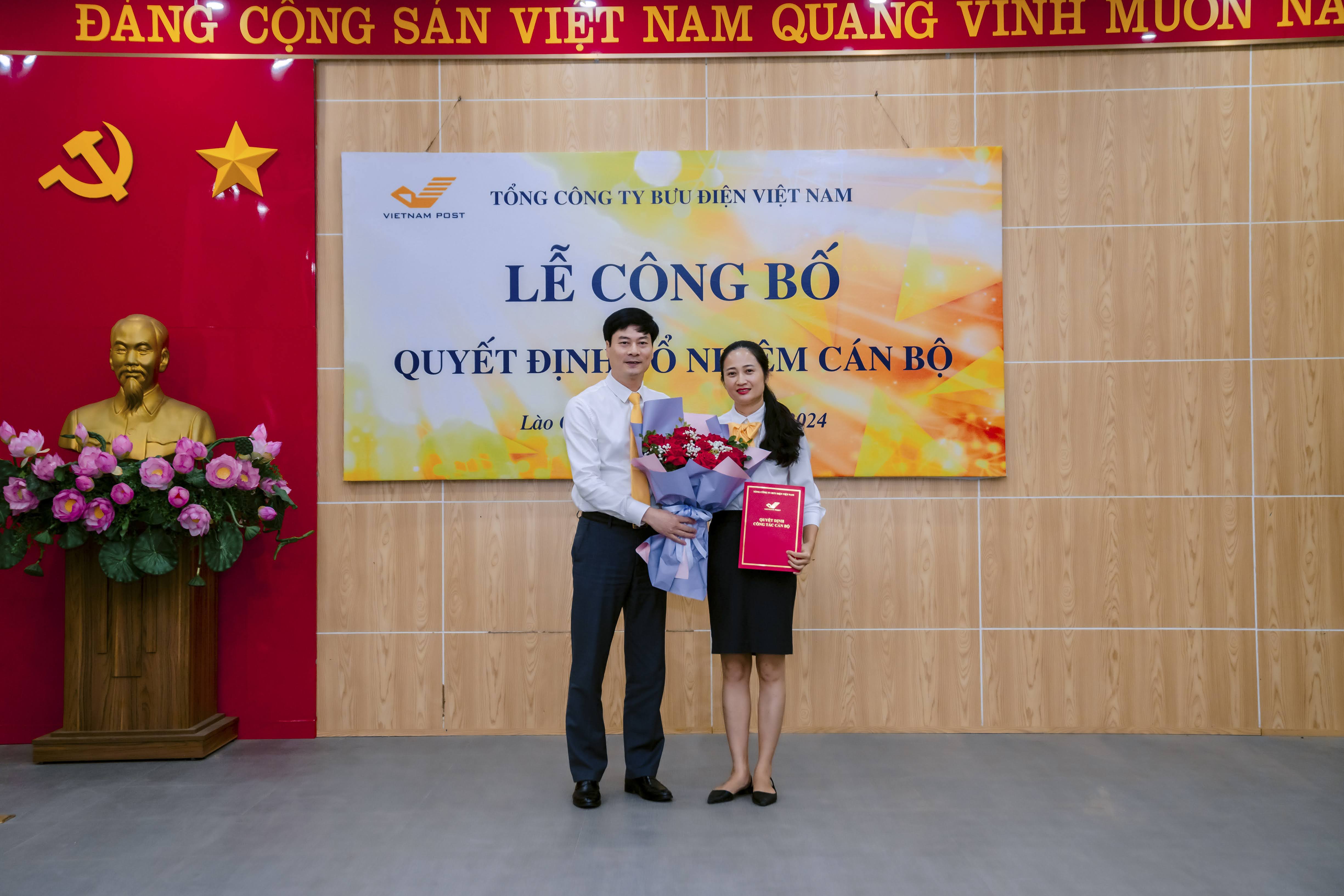 Bưu điện Việt Nam bổ nhiệm Phó Giám đốc Bưu điện tỉnh Lào Cai